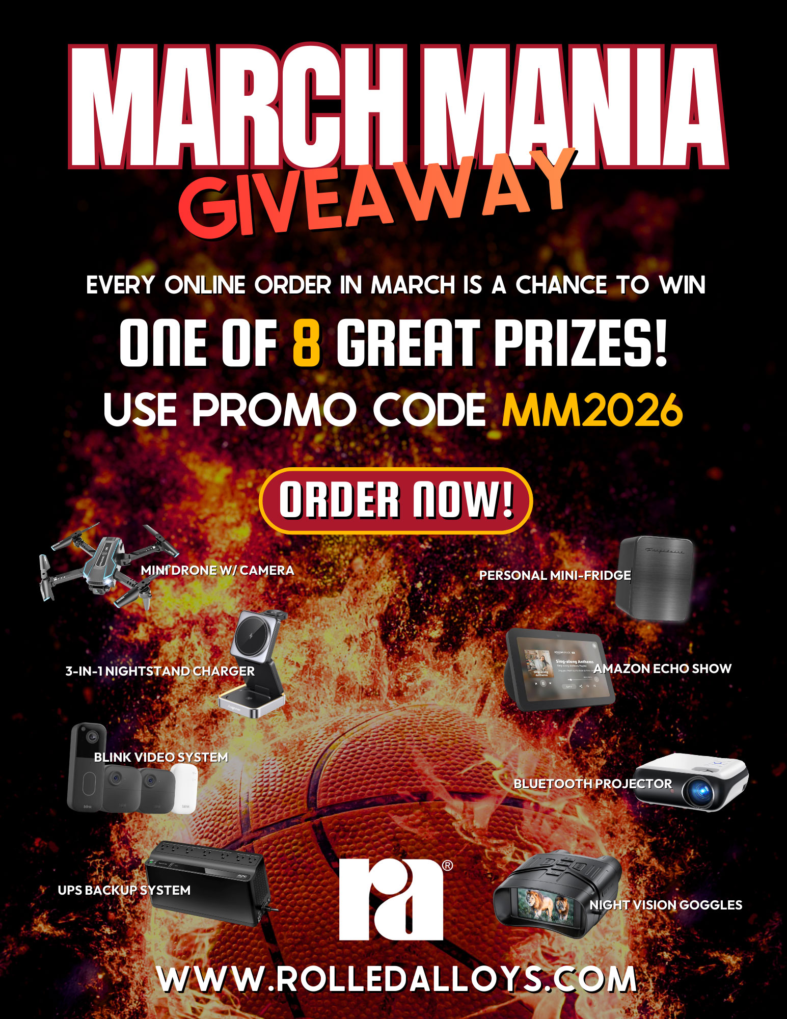Rolled Alloys March Mania Giveaway